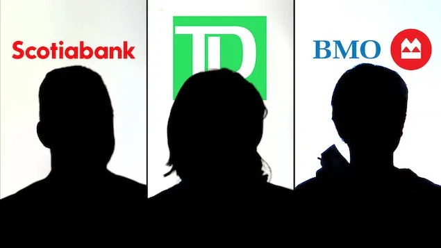 道明银行(TD)、蒙特利尔银行(BMO)、丰业银行(Scotiabank)的员工。