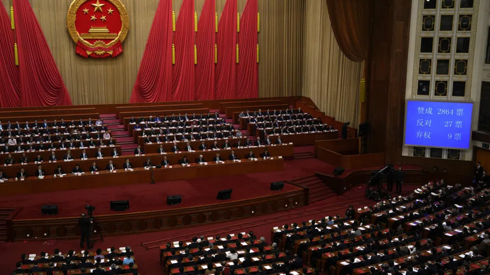 北京人民大会堂举行全国人民代表大会闭幕会议   2023年3月11日星期一 